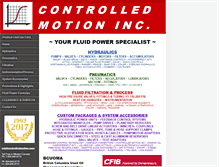 Tablet Screenshot of controlledmotion.com
